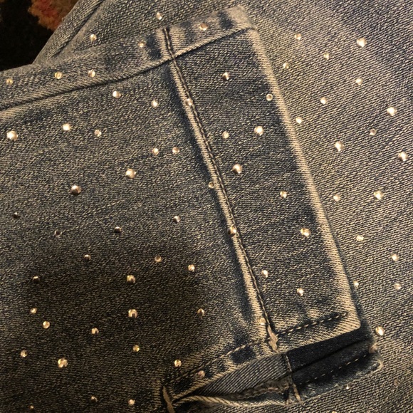 Cache Rhinestone cropped jeans - Picture 2 of 8